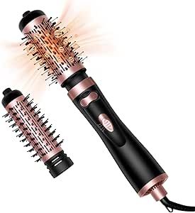 ✨ Cepillo Secador Giratorio 360° con Keratina